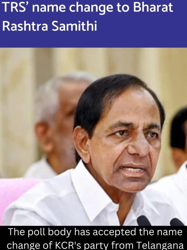 Election Commission accepts ‘TRS’ name change to Bharat Rashtra Samithi