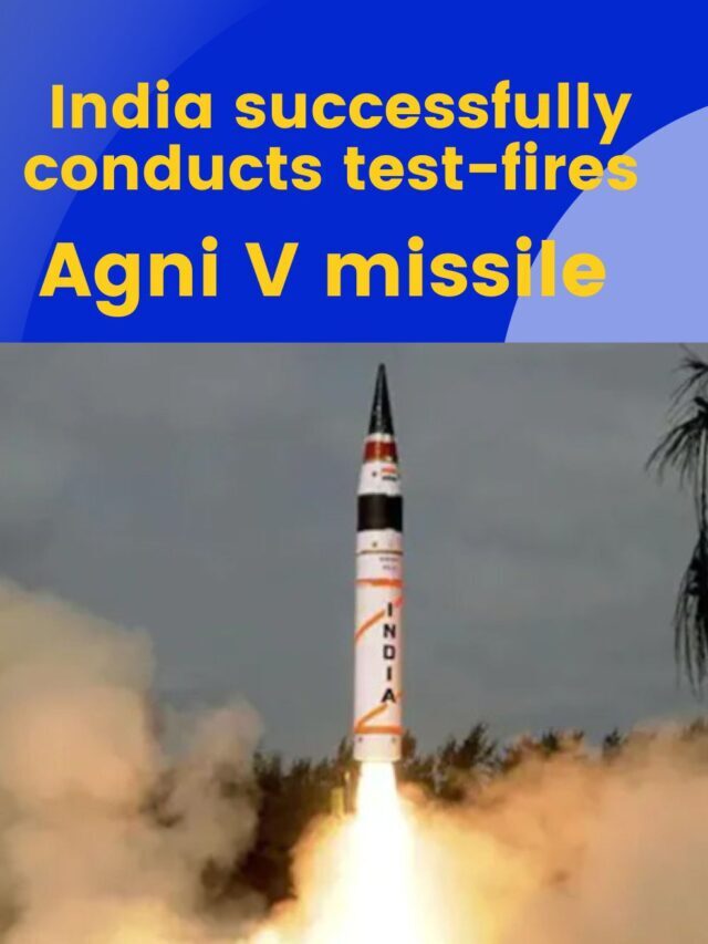 India successfully conducts test-fires Agni V missile