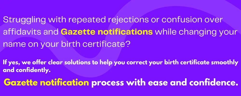 Name change documentation in Chennai