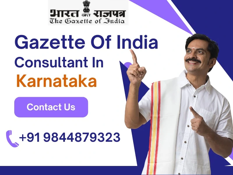Gazette Of India Consultant In karnataka