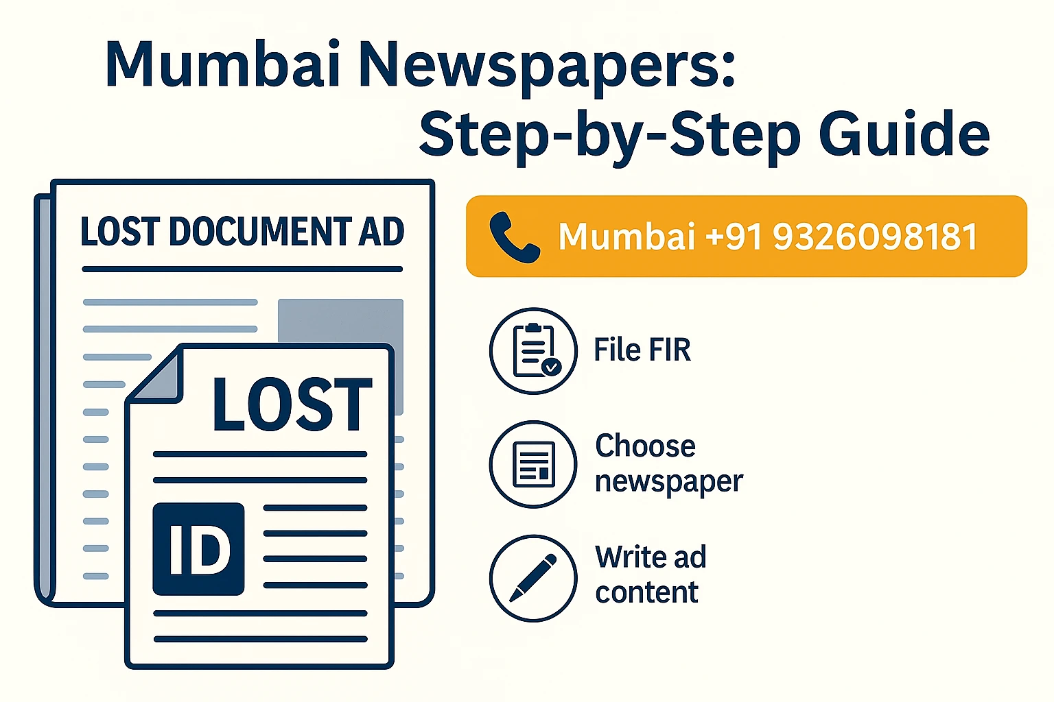 How To Publish Documents Lost Ad in Newspaper 1