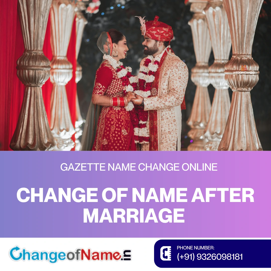 Change of Name After Marriage in Tamil Nadu 3 Gazette Sample for Change of Name Maharashtra