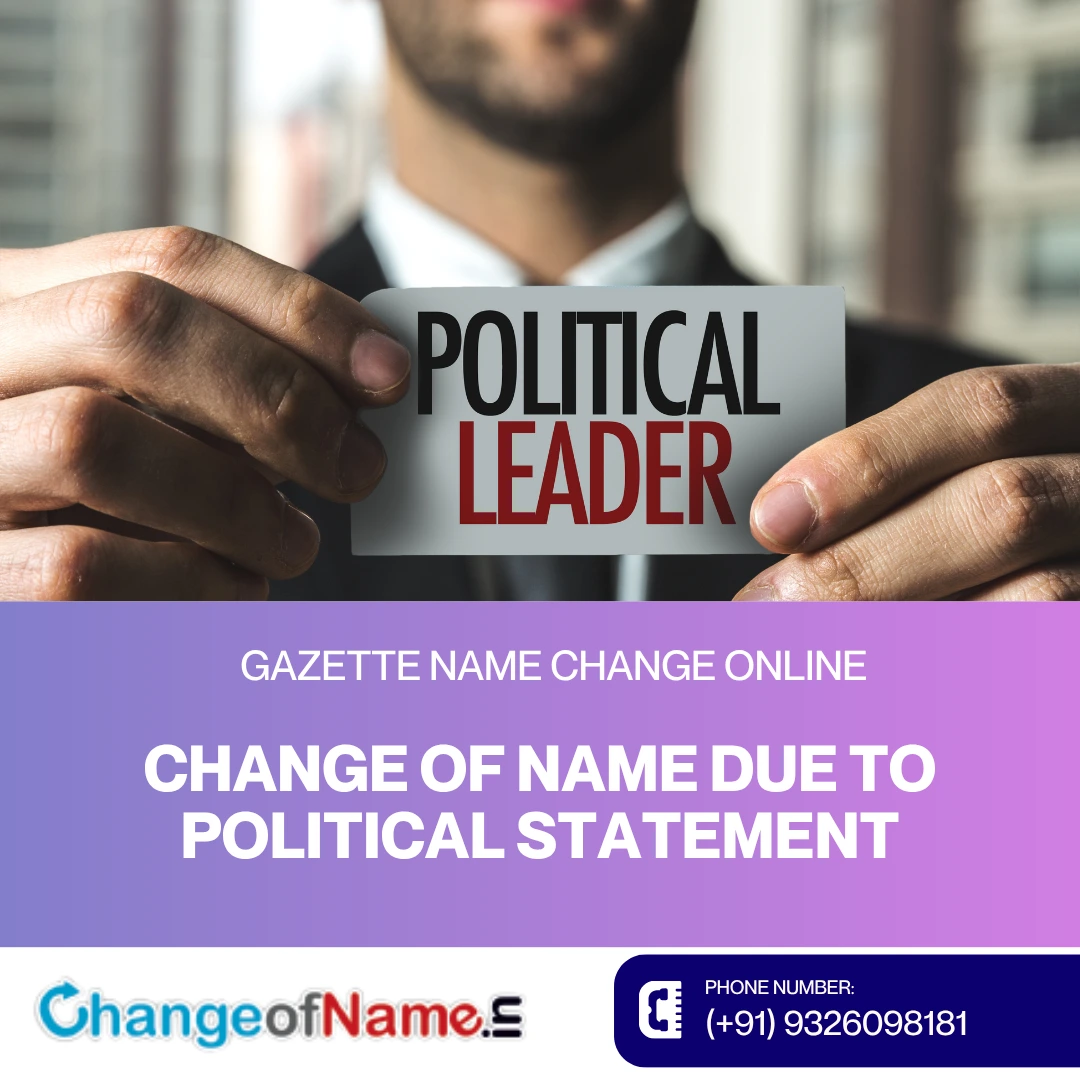 Change of Name Due to Political Statement in Tamil Nadu 3 Gazette Sample for Change of Name Maharashtra