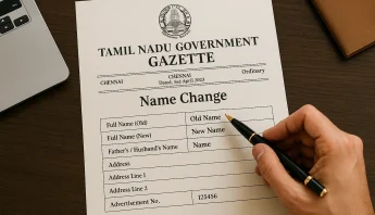 Name Change in Chennai Tamil Nadu Gazette Legal Name Change Services