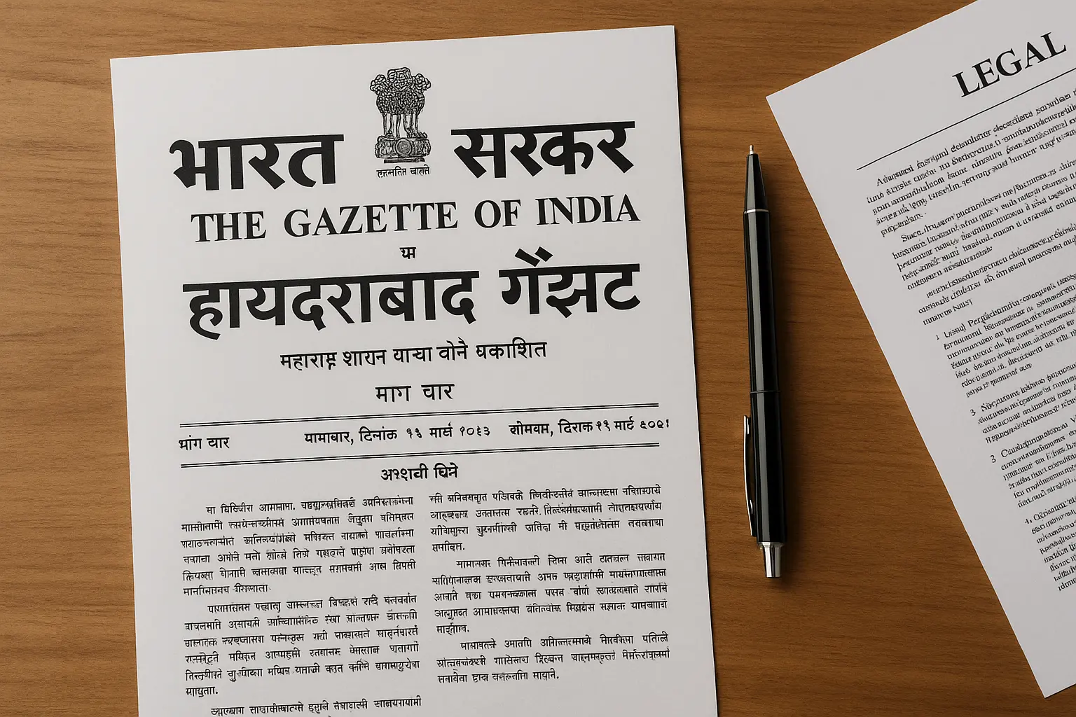 Hyderabad Gazette in Marathi PDF OBC Maratha Reservation Legal Name Change